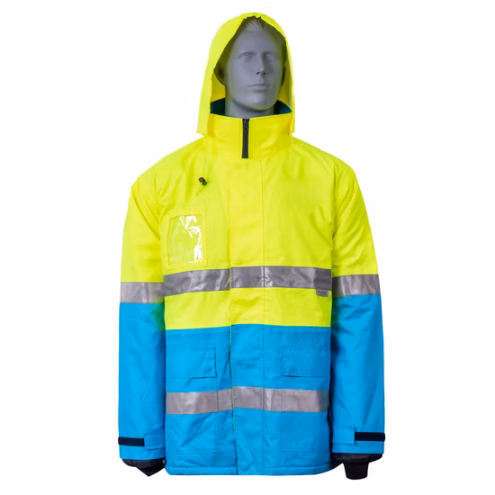 안전 작업복 Eniso20471 Hi Vis 파카 재킷 반사 겨울 파카