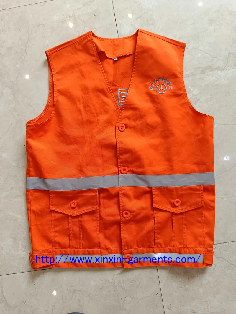 야외 보호 작업복 건설 노동자 반사 도로 안전 조끼를 사용자 정의하십시오